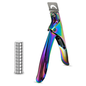 Coupe-ongles artificiels de haute qualité avec 10 aimants de réglage, en titane multicolore pour faux ongles en acrylique - Product Image 1
