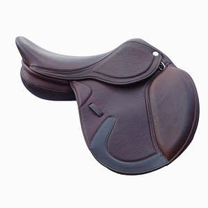 Silla de Doma Inglesa de Cuero Genuino con Estructura de Madera, Herrajes Niquelados, Transpirable, Sostenible, Tamaños Personalizados, Mantas para Caballo, Brida - Product Image 3