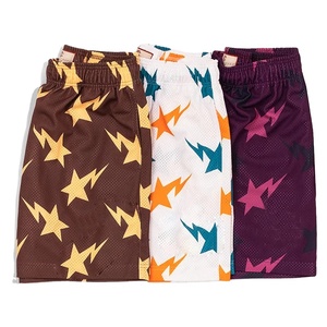 Short en maille pour homme, logo d'été personnalisé, impression par sublimation de yoga, short en maille pour homme - Product Image 1