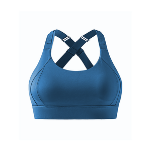 Custom Design Racerback Sports Bra Adjustable Straps High Support Eco-Friendly Leopard Print Rhinestone Detail Workout <b>Top</b> for - Product Image 2