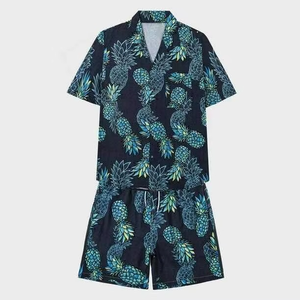 ชุดเซ็ตชายหาด 2 ชิ้น เสื้อฮาวายและกางเกงขาสั้นสำหรับผู้ชาย - Product Image 1
