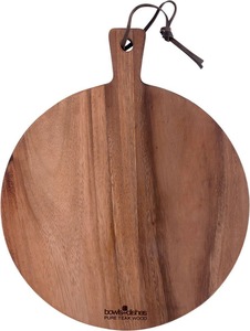 Planche à découper rectangulaire multifonction en bois de manguier naturel avec poignée, bloc de découpe de cuisine à grain naturel, design durable - Product Image 5