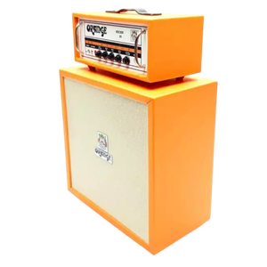 Mini amplificateur décoratif, haut-parleur 6,2 pouces, orange, 2 enceintes en bois faites à la main - Product Image 6