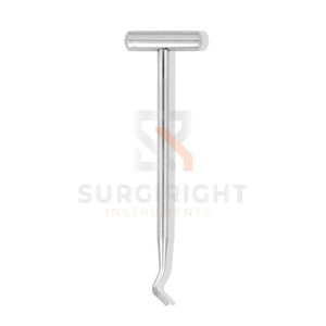 Elevador Potts con cuchillas afiladas de acero inoxidable, instrumento quirúrgico dental para extracción precisa de raíces dentales por SurgiRight - Product Image 6