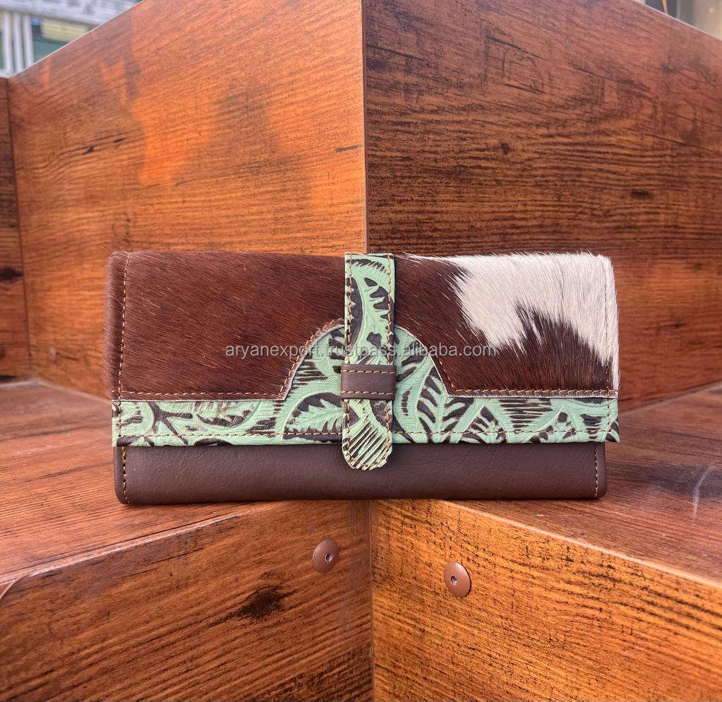 Brown With Green Embossed