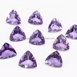 11mm Natural Brasil amatista facetada trillón corte suelto piedras preciosas fabricación de joyas en línea ahora precio de fábrica del fabricante - Product Image 3