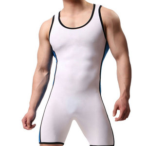 Wrestling <b>Singlets</b> <b>for</b> <b>Men</b> Casual Knitted Lightweight Made <b>for</b> Strength Training Practice Gym Workouts Competition Level - Product Image 1