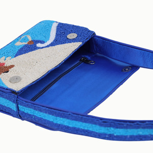 Bolsos de Hombro Premium con Cuentas para la Playa, para Mujeres y Niñas, Bolso de Noche con Diseño de Dibujos Animados, Cierre de Solapa, Correa Única, Estilo Vacacional - Product Image 4