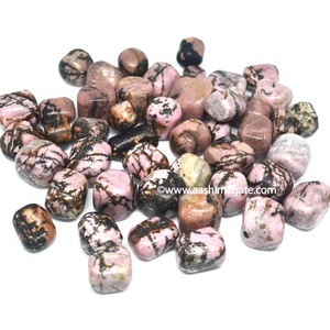 Pierres précieuses polies Rhodonite Tumble Pierres Sculpté Quartz Cristal Naturel Artisanat pour Feng Shui & Mascotte Pierres Décoratives - Product Image 1