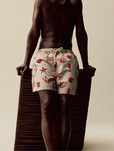 Short pour homme imprimé par sublimation personnalisée Short de bain à imprimé floral et à cordon de serrage pour l'été et le printemps - Product Image 4