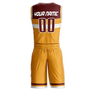 Uniformes de Baloncesto Personalizados de Primera Calidad, Antibacterianos, 100% Poliéster, Cuello en V, Servicio OEM - Product Image 6