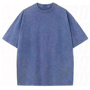 เสื้อยืดผู้ชายสไตล์วินเทจ ล้างสีแบบแอซิด พร้อมโลโก้สั่งทำ ผ้าคอตตอน 100% หนานุ่ม ทรงโอเวอร์ไซส์ แขนสั้น สวมใส่สบาย - Product Image 5
