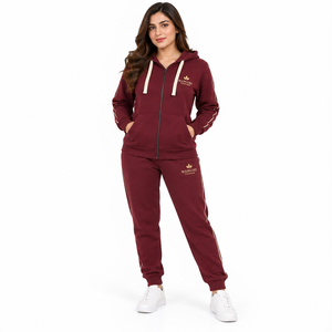 MANGOES FASHION Custom Unisex Winter Solid Breathable Lightweight Hooded Sweat Stack Pants Acid Wash <b>Hoodie</b> Set Tracksuit - Product Image 1