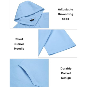 Men’s Stylish Hoodie Shorts Combo <b>Set</b> Trendy Casual Summer Outfit Breathable Comfortable Streetwear Fashion Clothing - Product Image 5