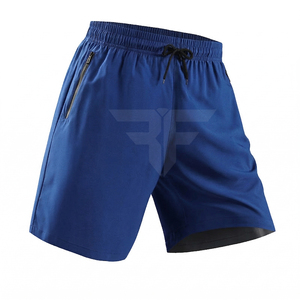 กางเกงขาสั้นกีฬาเอวยางยืดแห้งเร็ว มีกระเป๋า ผ้าไม่ยับ ระบายอากาศได้ดี สำหรับออกกำลังกาย  รับสกรีนโลโก้ - Product Image 1