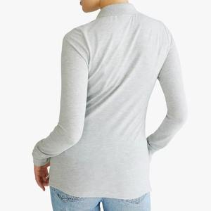 Polo de Moda para Mujer, Corte Ajustado, Mezcla de Algodón, Cuello Camisero, Color Personalizado, Marca Privada OEM, Mejor Precio - Product Image 2
