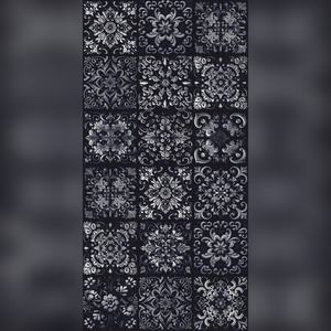 Elegantes Azulejos de Cerámica Esmaltada de Aspecto Antiguo en Gris Oscuro para Cocina, Baño, Paredes y Pisos, Porcelana Sin Esmaltar - Product Image 1