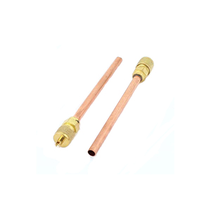 Válvula de Flujo Unidireccional de Latón y Cobre de 1/4'' para Acceso y Carga en Sistemas de Refrigeración - Product Image 3