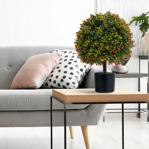 Confezione da 2 alberi artificiali da frutto in legno di bosso - Product Image 3