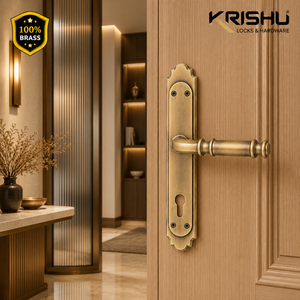 Premium MODE Brass Mortice <b>Door</b> Handle Matte Brush Antique Finish Heavy Duty Lever Handle Kitchen Home Office Residential - Product Image 5