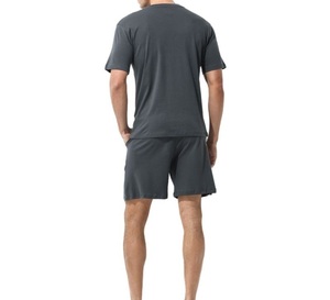 Nouveauté : Ensemble short et t-shirt sportif imprimé pour homme en polyester/coton, coupe ajustée, manches courtes, logo personnalisé OEM - Product Image 4