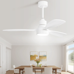 48-Inch Solid Wood <b>LED</b> <b>Ceiling</b> Fan with <b>Dimmable</b> <b>Light</b> and 6-Speed Reversible DC Motor - Product Image 6