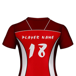 Créez votre propre ensemble de maillots et shorts de volley-ball avec logo imprimé, 100% polyester, vêtements de sport unisexes, uniforme de volley-ball pour la vente en ligne - Product Image 4