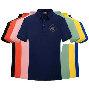 Chemises polo pour hommes en coton et fibre de bambou avec impression numérique - Product Image 1