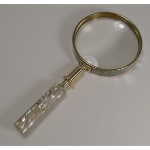 Ensemble de bureau élégant en argent plaqué avec loupe et ouvre-lettre, accessoire de bureau antique, accessoires décoratifs pour bibliothèque et bureau - Product Image 5