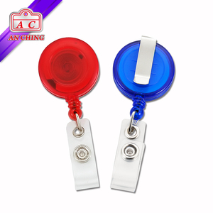 ABS Material Round Plastic <b>ID</b> Badge Reel for 10mm or 15mm Lanyard - Product Image 6