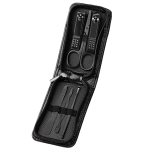 Premium Six Piece Nail Care Set Stainless Steel Manicure Kit Portable <b>Case</b> Classic Style for Adult & Teen Custom Logo Single - Product Image 1