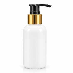 Botella Dorada con Bomba Dosificadora |   Dispensador de Crema Humectante para Mascotas, Envase de Cuidado de la Piel Recargable, Envase de Belleza Portátil de 100 ml para Viaje - Product Image 1