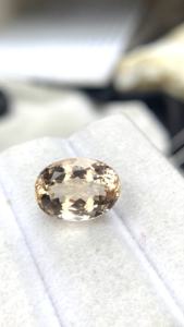 Piedra de Morganita Natural Certificada, Corte Ovalado, con Excelente Color y Brillo, Beryl Natural de 5.72 Quilates, Limpia con Lupa - Product Image 6