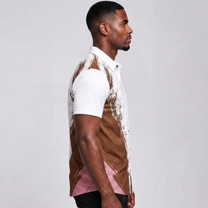 Chemise habillée en coton à manches courtes pour homme – Décontractée, respirante, séchage rapide, légère et durable pour l'été - Product Image 4