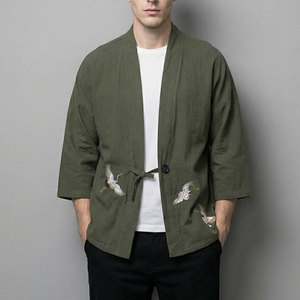 Chaqueta Kimono Japonesa de Invierno para Hombre, Suave y Cómoda, Tejido Transpirable Lavado, Material Duradero, Servicio OEM Frontal - Product Image 1