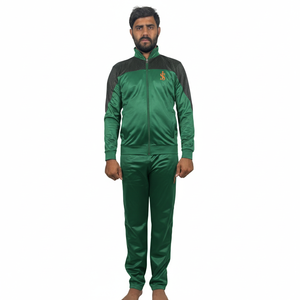 Chándales de algodón lisos personalizados de corte regular para hombre, chándales con logotipo impreso personalizado para la temporada de invierno, chándal transpirable - Product Image 1