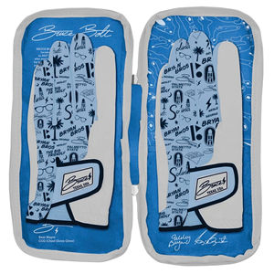 Gants de golf de luxe en cuir Cabretta blanc PROVEN ENTERPRISES pour droitier, fermeture à bouton, sangle de poignet réglable, poignées ergonomiques - Product Image 6