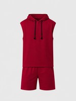 Ensemble sweat à capuche et short en molleton 2 pièces pour femme, style streetwear, motif hiver/printemps/été, avec logo personnalisé, vêtements de sport décontractés