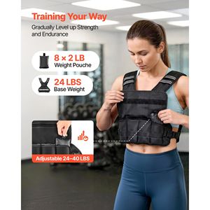 Gilet lesté ajustable en forme de X de 24-40 lb, confortable, avec 8 packs de poids et bande réfléchissante, pour hommes, pour entraînement de 10 kg à 30 kg - Product Image 2