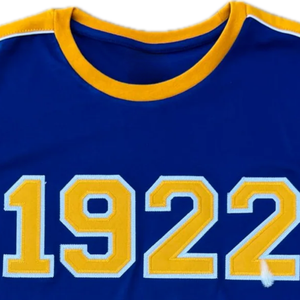 เอสจีโร 1922 รอยัลบลูโกลด์เสื้อเชิ้ตพรีเมี่ยมแขนสั้นคอกลมกราฟิกสไตล์ลำลองเสื้อทีมแฟชั่นเสื้อยืดกีฬา - Product Image 4