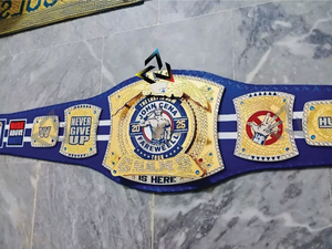 Cinturón de Campeonato de Lucha Libre Personalizado W-W-E J-o-h-n C-e-n-a Farewell Tour Dallas Spinner, Suave, Transpirable, Duradero, de Cintura Alta, en PU - Product Image 2