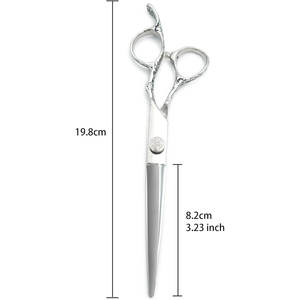 Tijeras de Peluquería Profesionales de 7 Pulgadas, Tijeras de Peluquería de Alta Calidad con Certificación ISO, Personalizables, de Acero Inoxidable para Cortar el Cabello - Product Image 6
