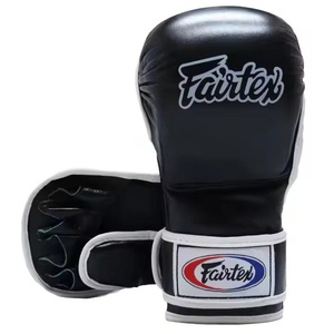 Guantes de Sparring MMA de Alta Calidad a Precio de Mayoreo, Color Negro Puro, Guantes de Sparring MMA de Cuero para Grappling AI-MG-32 - Product Image 2