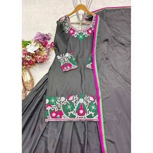 Beautiful Women's Sets Party Wear <b>Top</b> <b>Lehenga</b> Dupatta - Product Image 3
