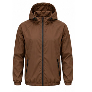 Windbreaker <b>Jacket</b> for <b>Men</b> Lightweight Outdoor Sports Water Resistant Full Zip Hooded Activewear Factory Direct OEM Manufacturer - Product Image 1