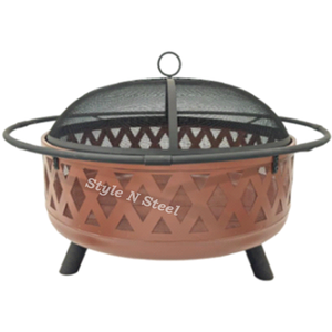 Modern <b>fire</b> pit Iron <b>Fire</b> Pit with Heat Resistant Paint Freestanding Design Coal/Wood Burning Outdoor Heater - Product Image 1