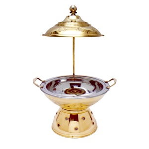 Gold Plated Finishing Stainless Steel Chafing Dish For Restaurant Homes Banquet Hall Hotels Hot <b>Food</b> <b>Server</b> <b>Food</b> Warmer Dish - Product Image 5