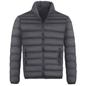 High Quality Casual Men's Plus Size Ski Jacket Customizable Stand Windproof <b>Waterproof</b> Breathable Eco-Friendly Puffer Design - Product Image 3