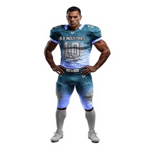 Camisetas de Fútbol Americano Personalizadas Premium, Tallas Grandes, Unisex, Mezcla de Spandex/Algodón, Manga Corta, Secado Rápido, Transpirables, para Verano - Product Image 1