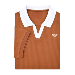 Mens Cotton Blend Color Block Polo Shirt Short Sleeve Casual Sports Golf Breathable Summer <b>Classic</b> Collar Daily Tee Lightweight - Product Image 5